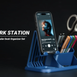 Modular Desk Organizer with iPhone Stand – Workspace System