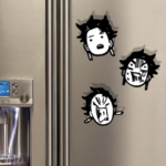 Tanjiro Kamado Magnet Set – Demon Slayer Anime Decor x3